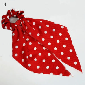 Ponytail Scarf Elastic Hair Rope for Women