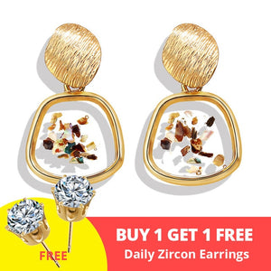 Gold Drop Earrings