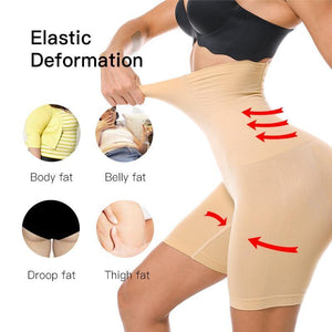 Seamless Women High Waist Slimming Tummy Control Panties - Ctoox