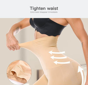 Seamless Women High Waist Slimming Tummy Control Panties - Ctoox