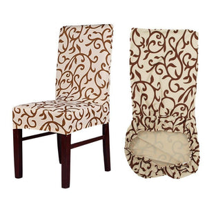 Flower Printing Removable Chair Cover - Ctoox