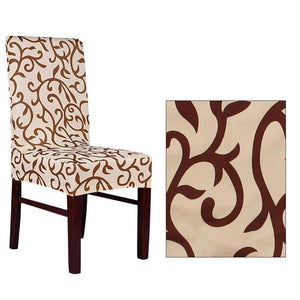 Flower Printing Removable Chair Cover - Ctoox