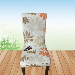 Flower Printing Removable Chair Cover - Ctoox