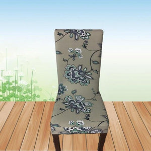 Flower Printing Removable Chair Cover - Ctoox