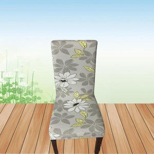 Flower Printing Removable Chair Cover - Ctoox