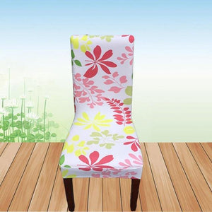Flower Printing Removable Chair Cover - Ctoox