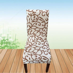 Flower Printing Removable Chair Cover - Ctoox