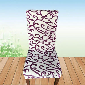 Flower Printing Removable Chair Cover - Ctoox