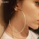 Trendy Large Hoop Earrings - Ctoox
