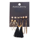 Geometric Tassel Dangle Earrings - Ctoox