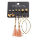 Geometric Tassel Dangle Earrings - Ctoox