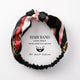 Fabric Cross Knotted Bow Chiffon Floral Hair Band