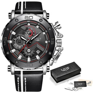 Big Dial Military Quartz Leather Watch - Ctoox