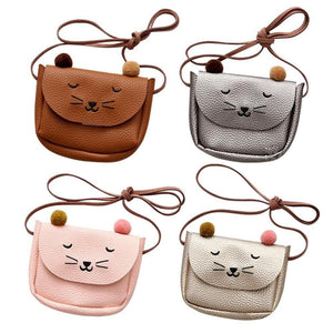 Children Shoulder Mini Cat Ear Messenger Bag - Ctoox