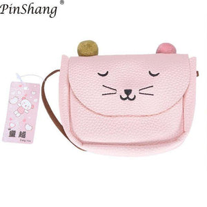 Children Shoulder Mini Cat Ear Messenger Bag - Ctoox