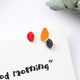 Vintage Geometric Asymmetric Stud Earrings - Ctoox