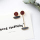Vintage Geometric Asymmetric Stud Earrings - Ctoox