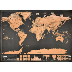 Scratch Off World Travel Map - Ctoox