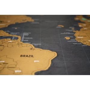 Scratch Off World Travel Map - Ctoox