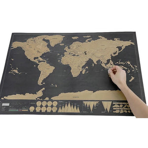 Scratch Off World Travel Map - Ctoox