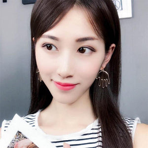 Punk Human Face Drop Earrings - Ctoox