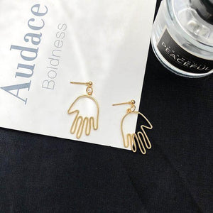 Punk Human Face Drop Earrings - Ctoox
