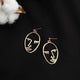 Punk Human Face Drop Earrings - Ctoox