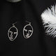 Punk Human Face Drop Earrings - Ctoox