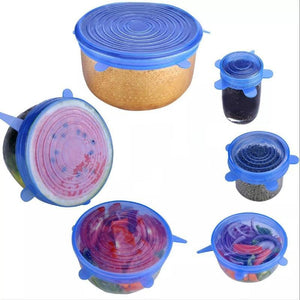 Reusable silicon stretch lids 6pcs - Ctoox