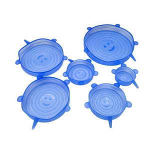 Reusable silicon stretch lids 6pcs - Ctoox