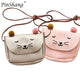 Children Shoulder Mini Cat Ear Messenger Bag - Ctoox