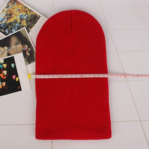New Beanies Knitted Solid Cute Hat for Girls