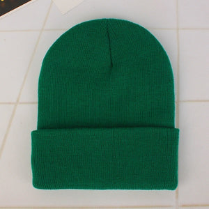 New Beanies Knitted Solid Cute Hat for Girls