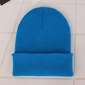 New Beanies Knitted Solid Cute Hat for Girls