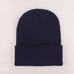 New Beanies Knitted Solid Cute Hat for Girls