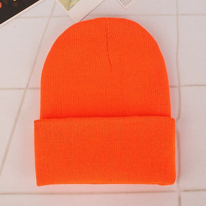 New Beanies Knitted Solid Cute Hat for Girls