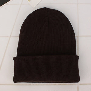 New Beanies Knitted Solid Cute Hat for Girls