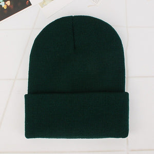 New Beanies Knitted Solid Cute Hat for Girls