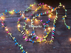 Tiny leaves garland fairy light - Ctoox