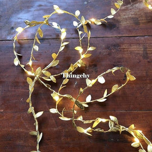 Tiny leaves garland fairy light - Ctoox
