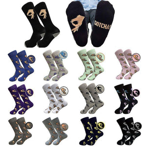 Men Unisex Winter Knitted Mid-Calf Long Crew Socks - Ctoox