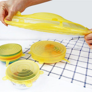 Reusable silicon stretch lids 6pcs - Ctoox