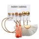 Geometric Tassel Dangle Earrings - Ctoox