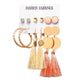 Geometric Tassel Dangle Earrings - Ctoox