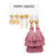 Geometric Tassel Dangle Earrings - Ctoox