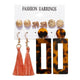 Geometric Tassel Dangle Earrings - Ctoox