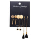 Geometric Tassel Dangle Earrings - Ctoox
