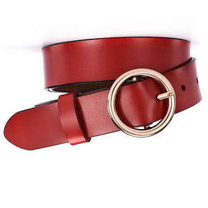 Gold buckle jeans wild belts for women