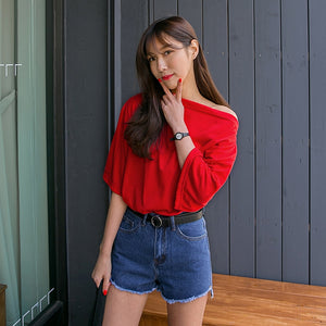 Gold buckle jeans wild belts for women