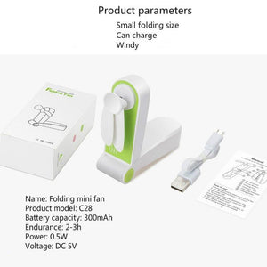 USB Pocket Fold Electric Fans - Ctoox